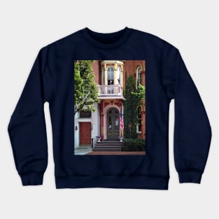 Harrisburg PA - Green and Red Doors Crewneck Sweatshirt